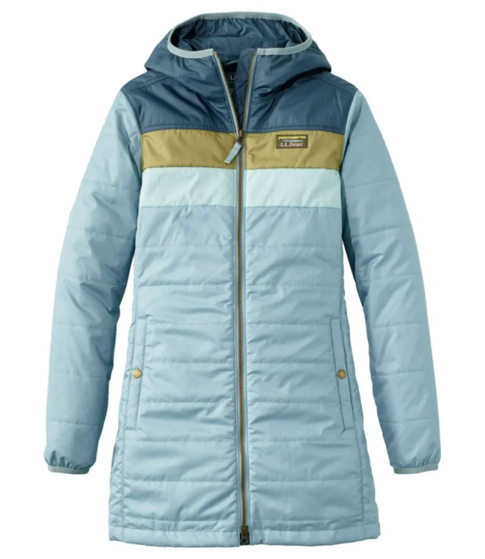 "Women's Mountain Classic Puffer Coat, Colorblock"-L.L.Bean Shop