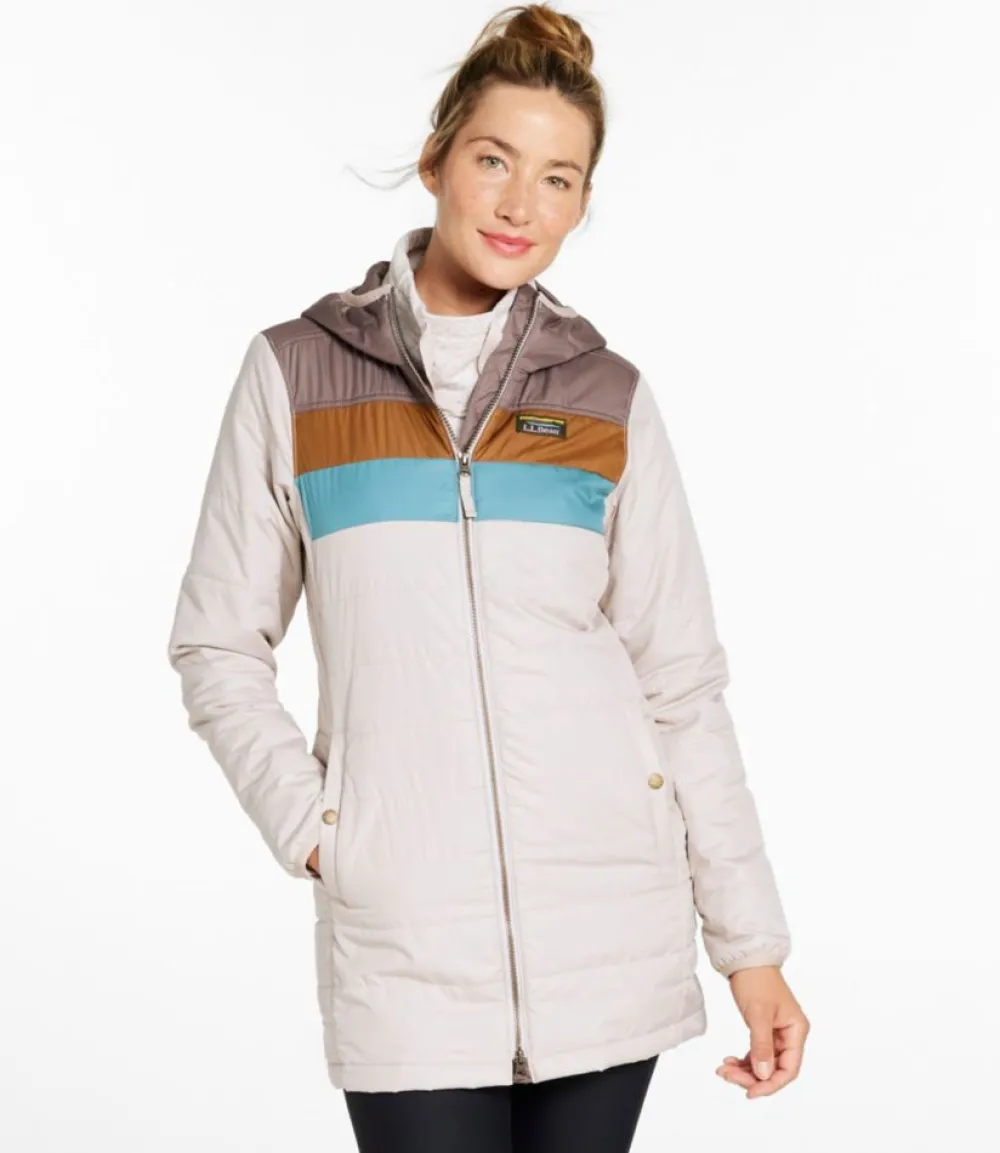 "Women's Mountain Classic Puffer Coat, Colorblock"-L.L.Bean Shop