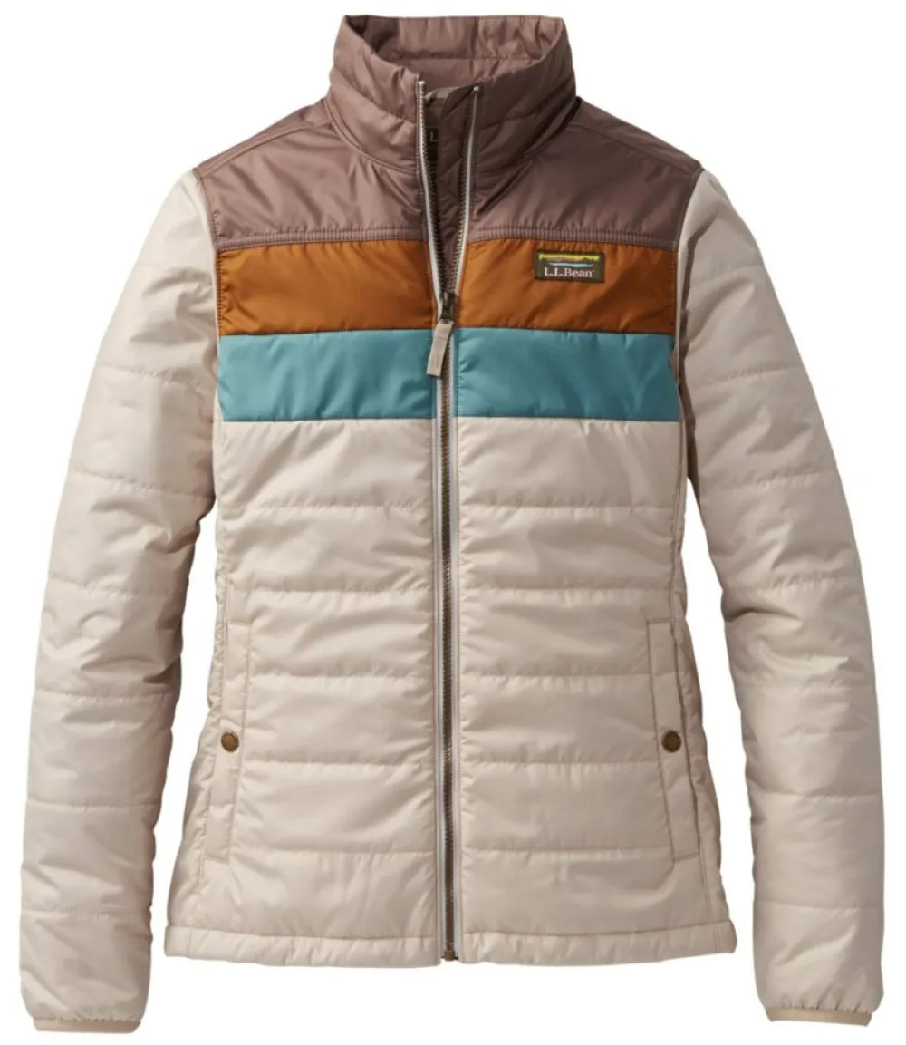 "Women's Mountain Classic Puffer Jacket, Colorblock"-L.L.Bean Cheap