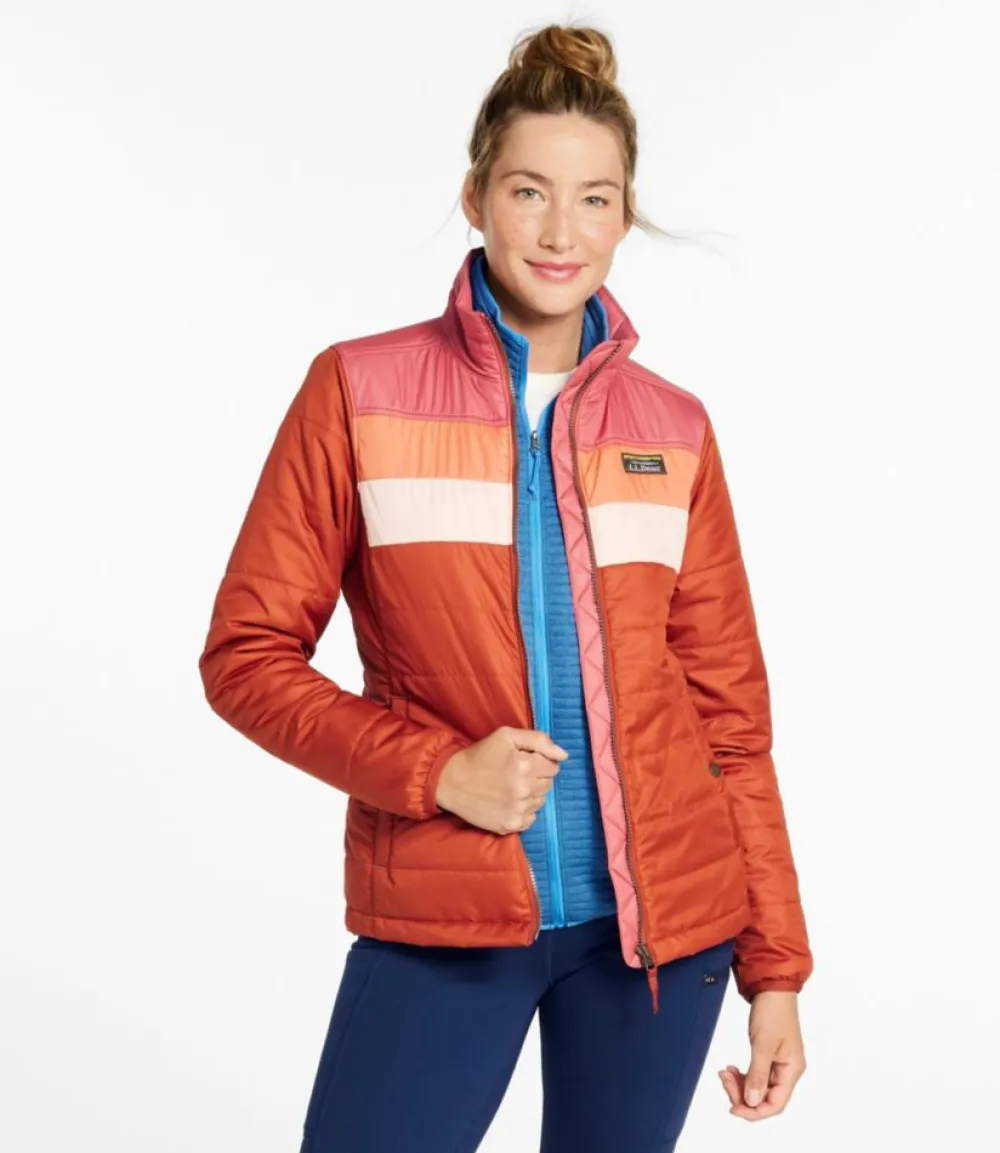 "Women's Mountain Classic Puffer Jacket, Colorblock"-L.L.Bean Cheap