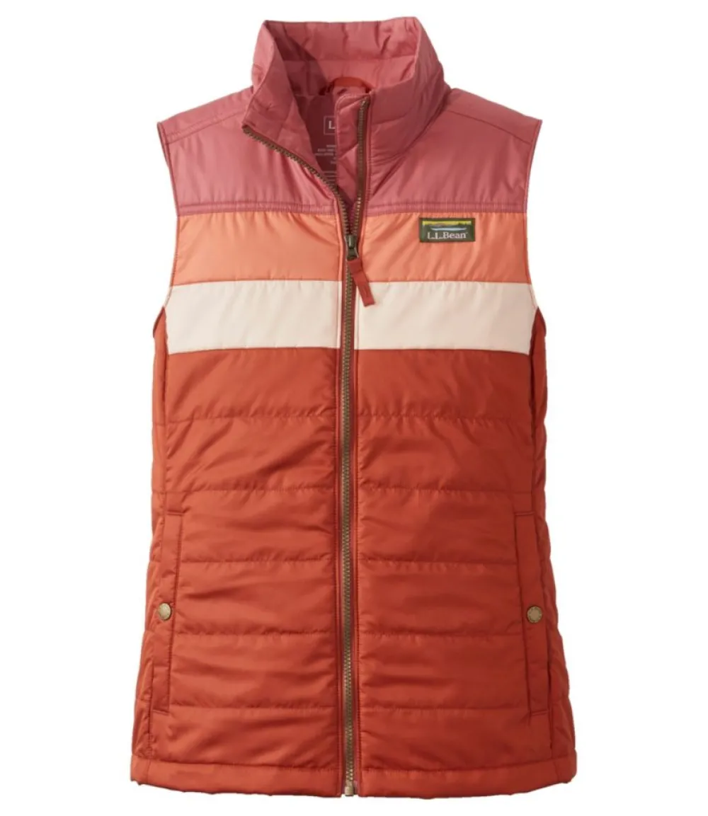 "Women's Mountain Classic Puffer Vest, Colorblock"-L.L.Bean New
