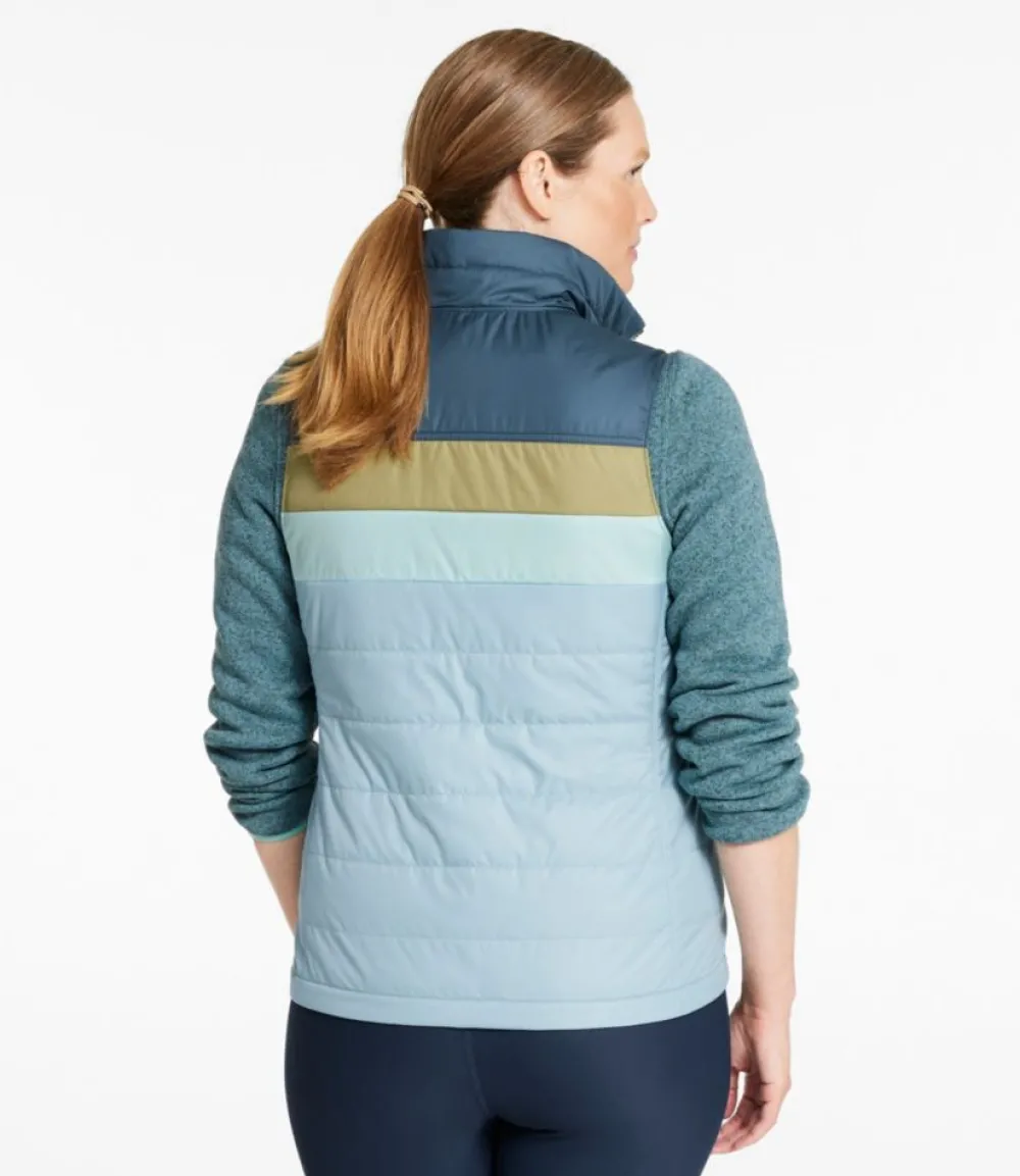 "Women's Mountain Classic Puffer Vest, Colorblock"-L.L.Bean New