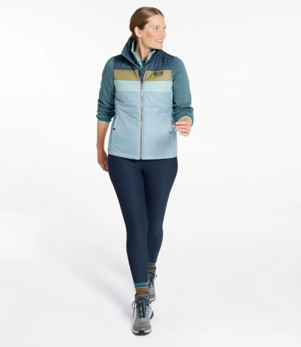 "Women's Mountain Classic Puffer Vest, Colorblock"-L.L.Bean New