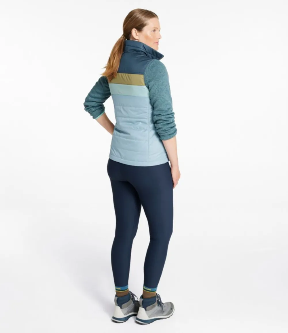 "Women's Mountain Classic Puffer Vest, Colorblock"-L.L.Bean New