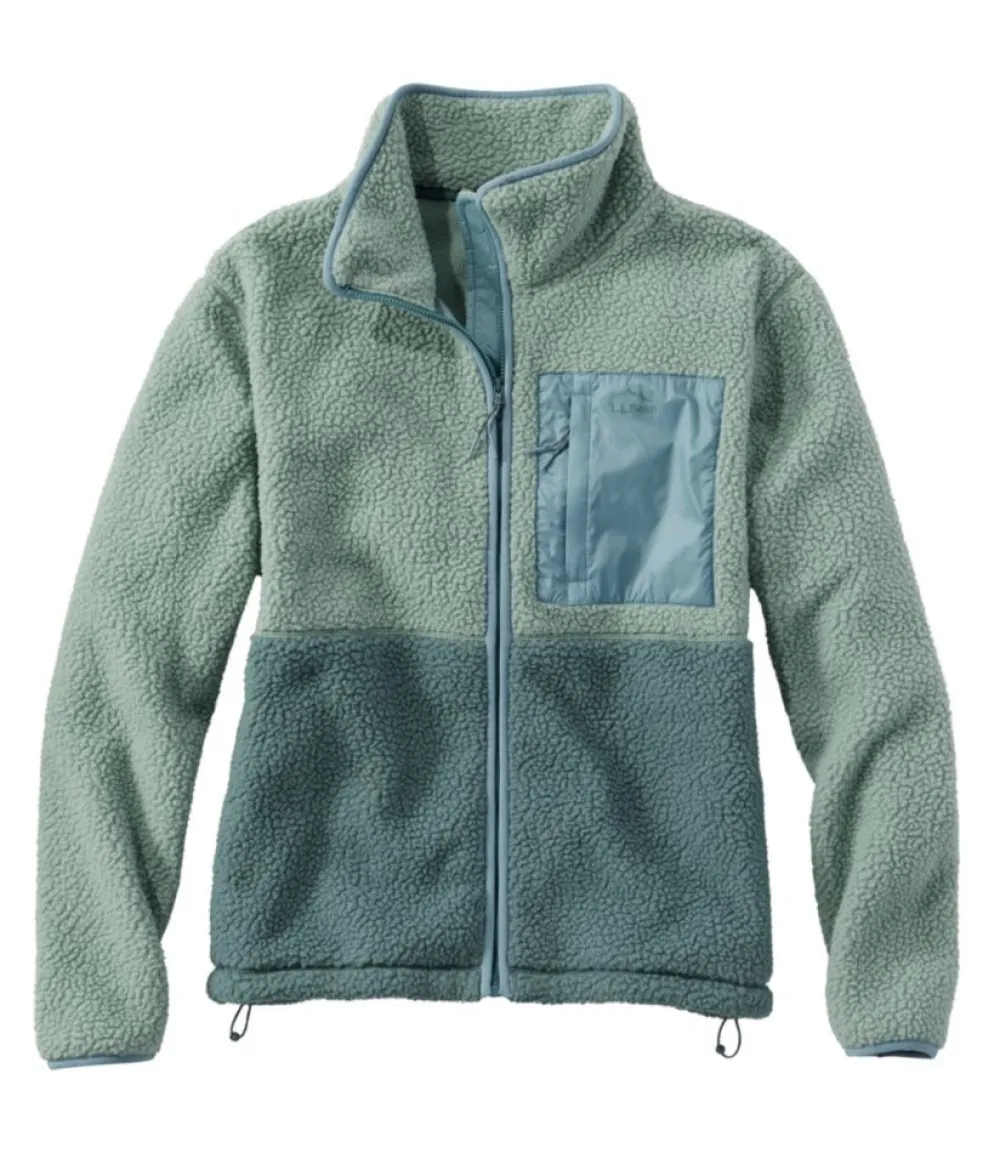 "Women's Mountainside Fleece Jacket, Colorblock"-L.L.Bean New