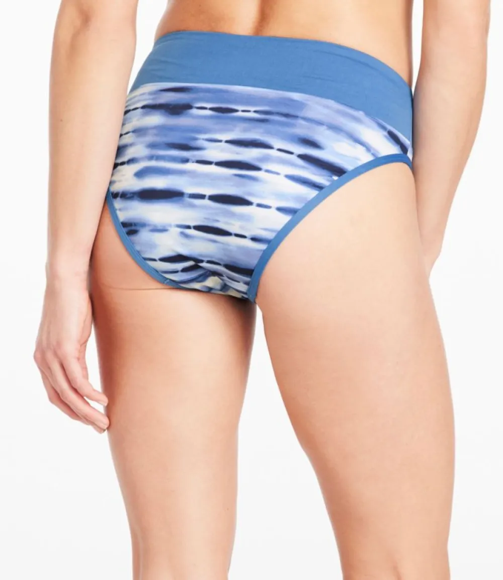 "Women's New Currents Swimwear, Mid-Rise Brief Print"-L.L.Bean Outlet