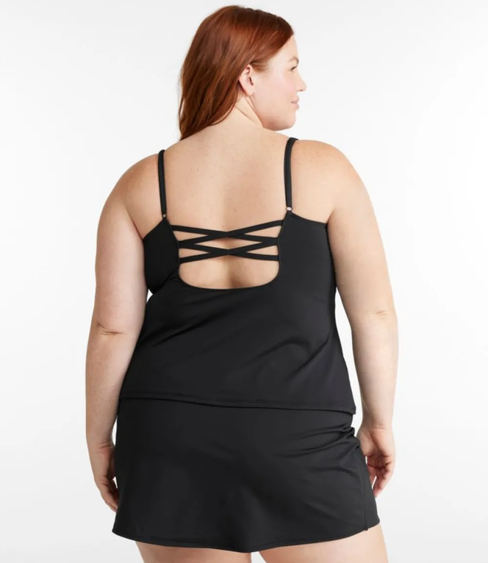 "Women's New Currents Swimwear, Squareneck Tankini Top"-L.L.Bean Hot