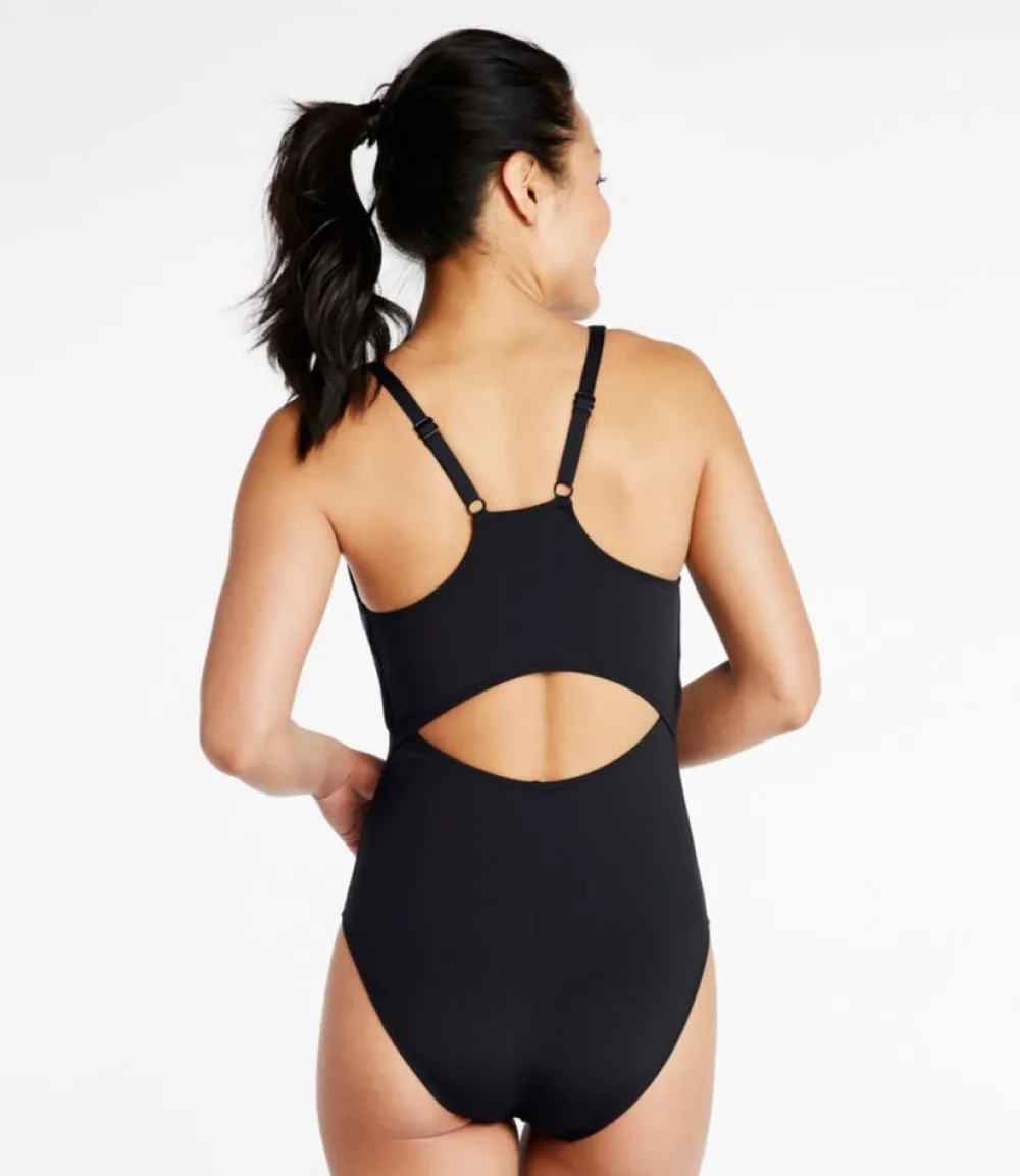 "Women's New Currents Swimwear, Squareneck Tanksuit"-L.L.Bean Store