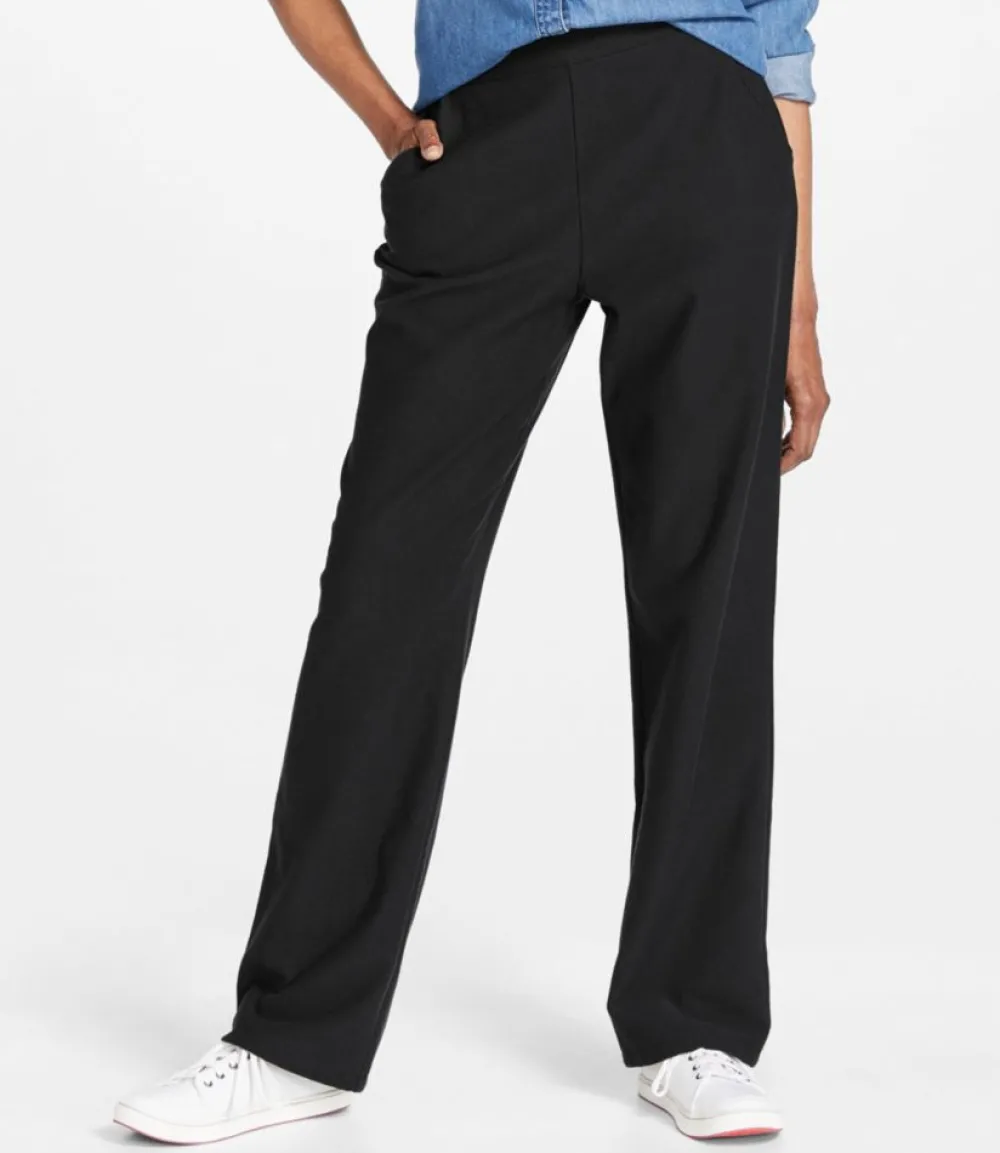 "Women's Perfect Fit Pants, Fleece-Backed Straight-Leg"-L.L.Bean Hot