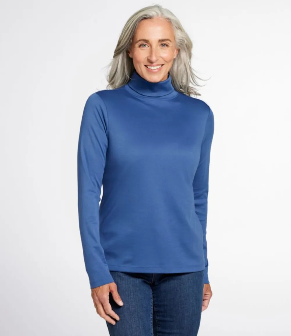 "Women's Pima Cotton Turtleneck, Long-Sleeve"-L.L.Bean Online