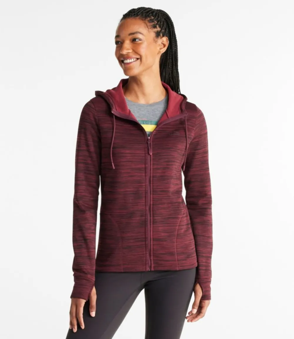 "Women's PrimaLoft ThermaStretch Fleece, Full-Zip Hoodie"-L.L.Bean Best Sale
