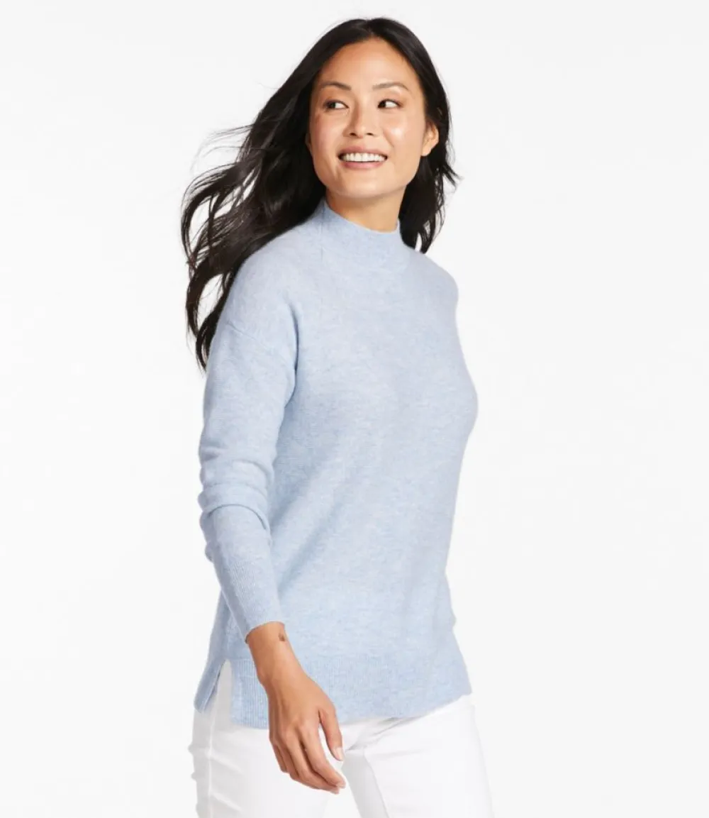 "Women's Respun Cashmere Sweater, Mockneck"-L.L.Bean Outlet