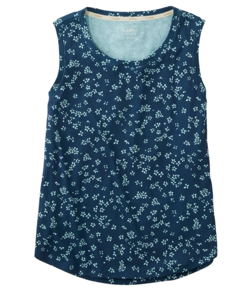 "Women's Restorative Sleep Tank Print"-L.L.Bean New