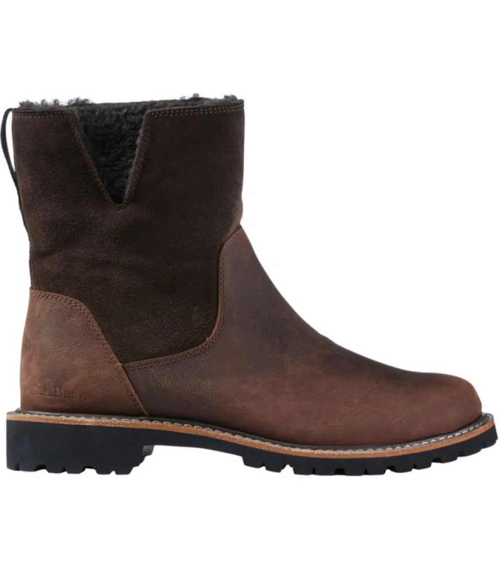 "Women's Rugged Cozy Boots, Mid Side-Zip"-L.L.Bean Online