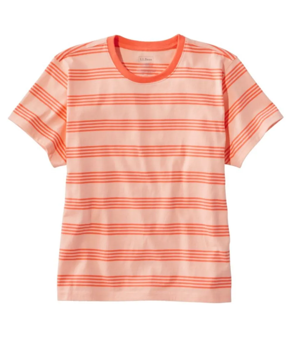 "Women's Saturday T-Shirt, Crewneck Short-Sleeve Stripe"-L.L.Bean Store