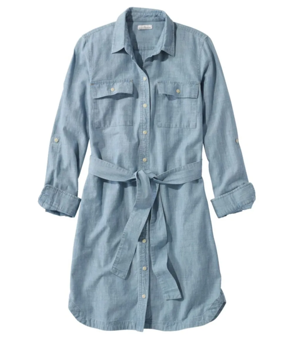 "Women's Signature Camp Shirt Dress, Button-Front"-L.L.Bean Cheap