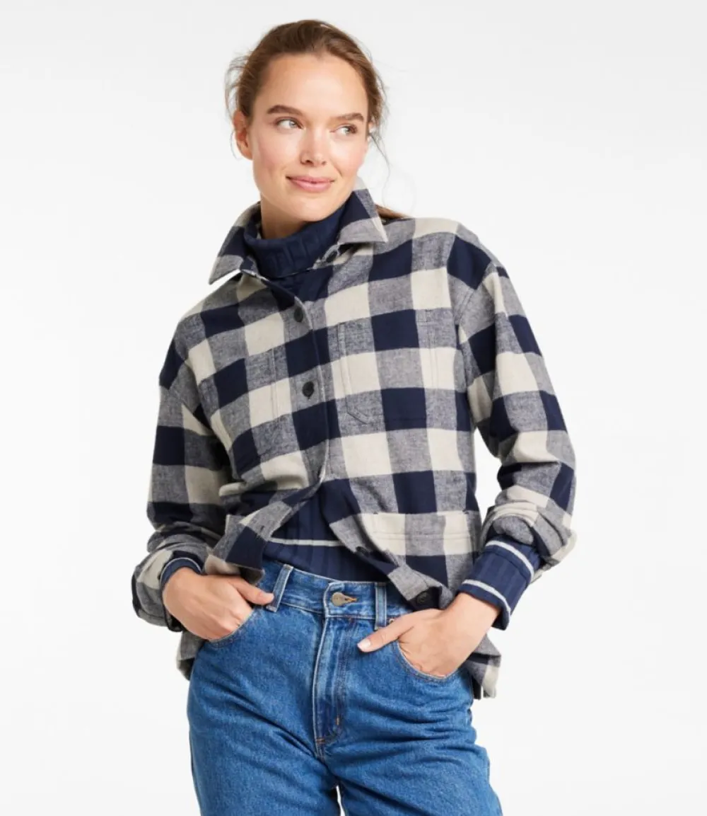 "Women's Signature Chamois Shirt-Jacket, Pattern"-L.L.Bean Online
