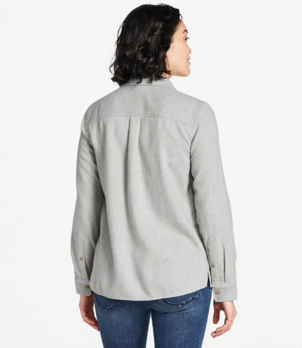 "Women's Signature Heritage Textured Flannel Shirt"-L.L.Bean Cheap