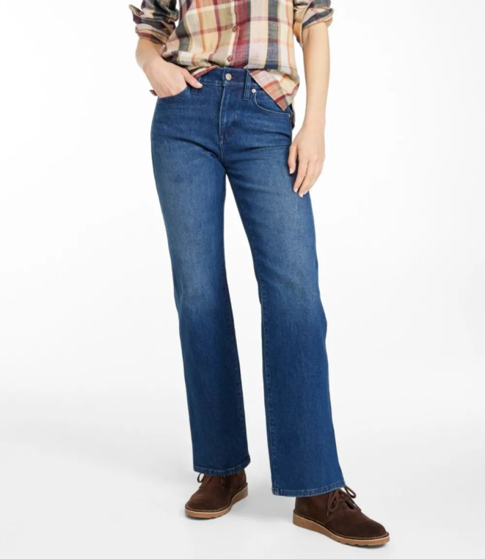 "Women's Signature Original Jeans, High-Rise Straight-Leg"-L.L.Bean Online