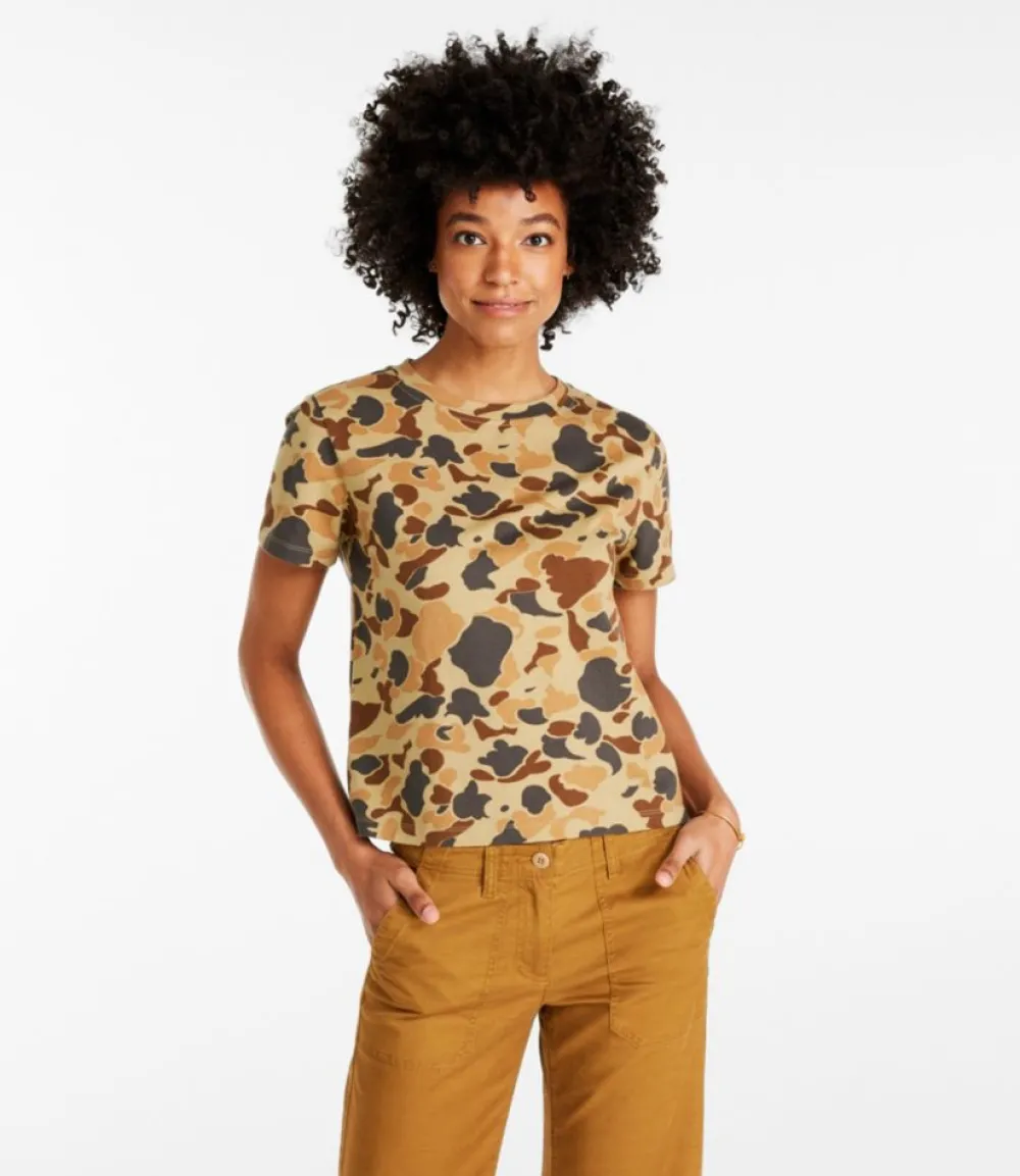 "Women's Signature Rangeley Cotton Tee, Boxy"-L.L.Bean Discount