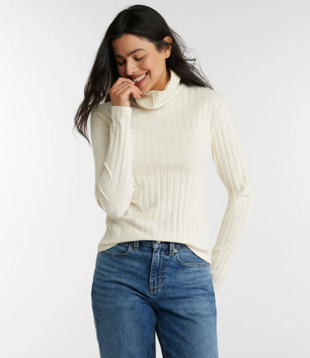 "Women's Signature Ribbed Turtleneck"-L.L.Bean Outlet