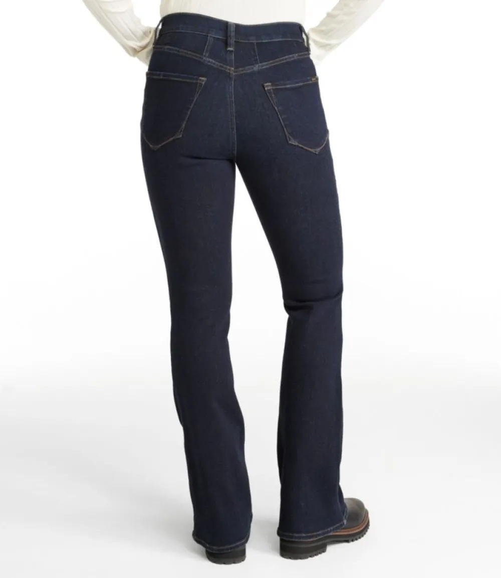 "Women's Signature Stretch Jeans, High-Rise Flare"-L.L.Bean Discount