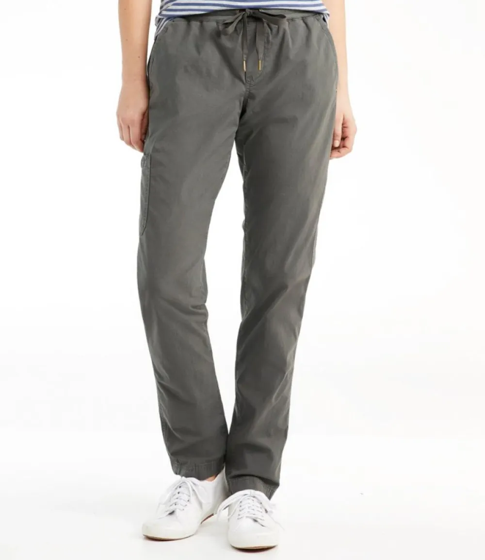 "Women's Stretch Ripstop Pull-On Pants, Slim-Leg"-L.L.Bean Flash Sale