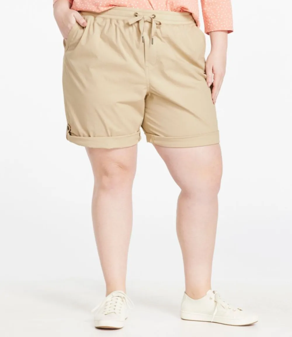 "Women's Stretch Ripstop Pull-On Shorts"-L.L.Bean Best
