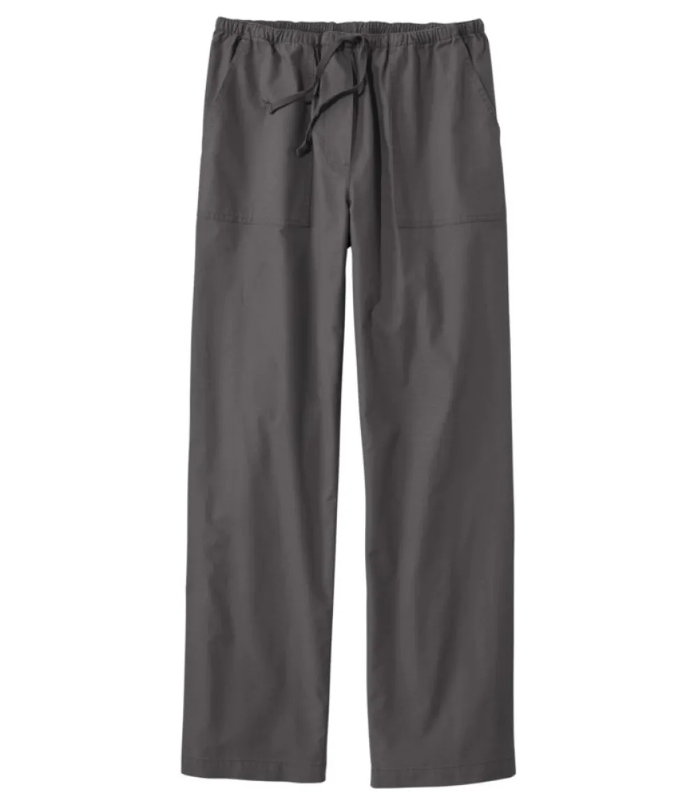 "Women's Sunwashed Canvas Pants, High-Rise Straight-Leg"-L.L.Bean Best