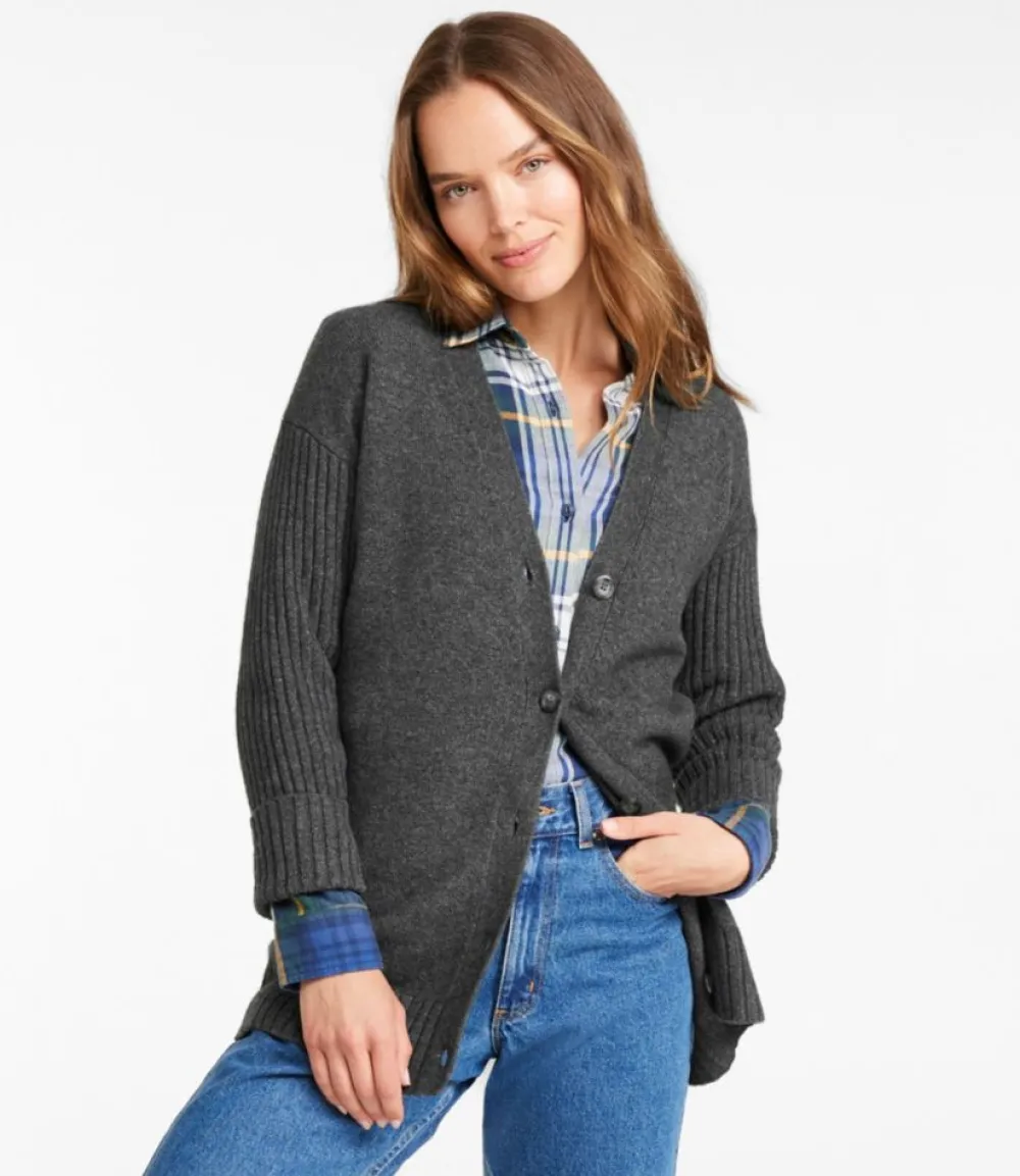 "Women's The Essential Sweater, Cocoon Cardigan"-L.L.Bean Outlet