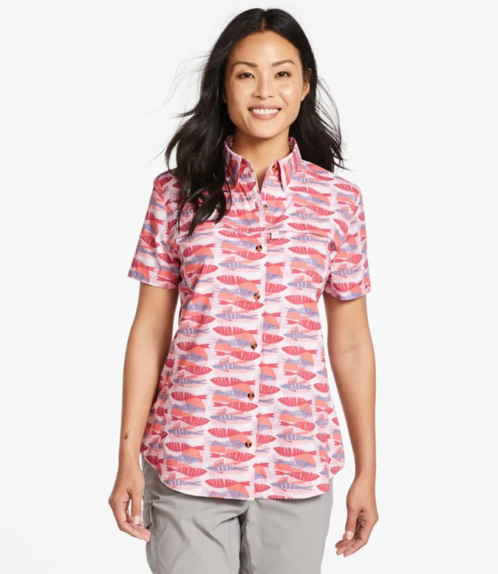 "Women's Tropicwear Shirt, Short-Sleeve Print"-L.L.Bean Store