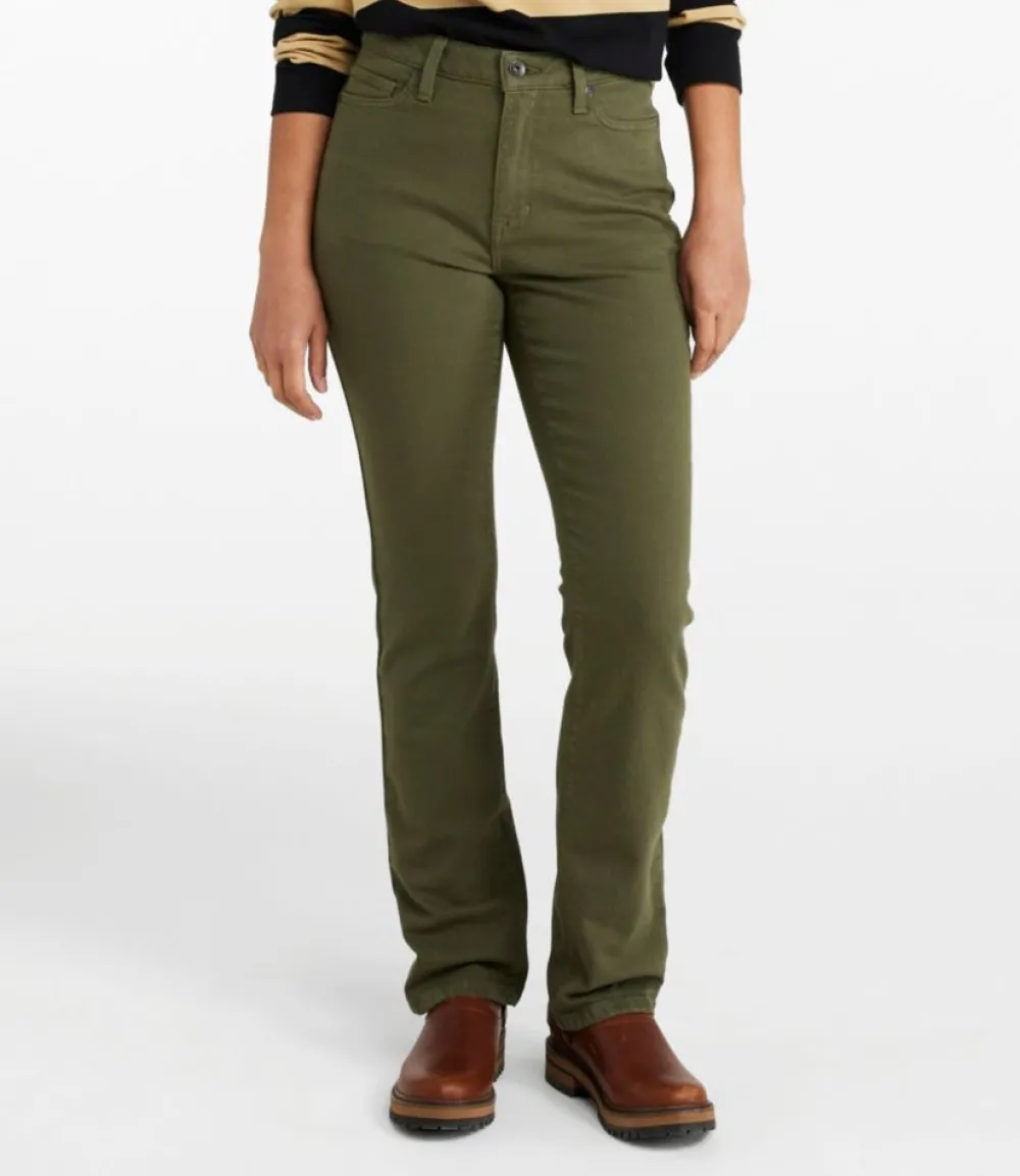"Women's True Shape Jeans, High-Rise Slim-Leg Colors"-L.L.Bean New