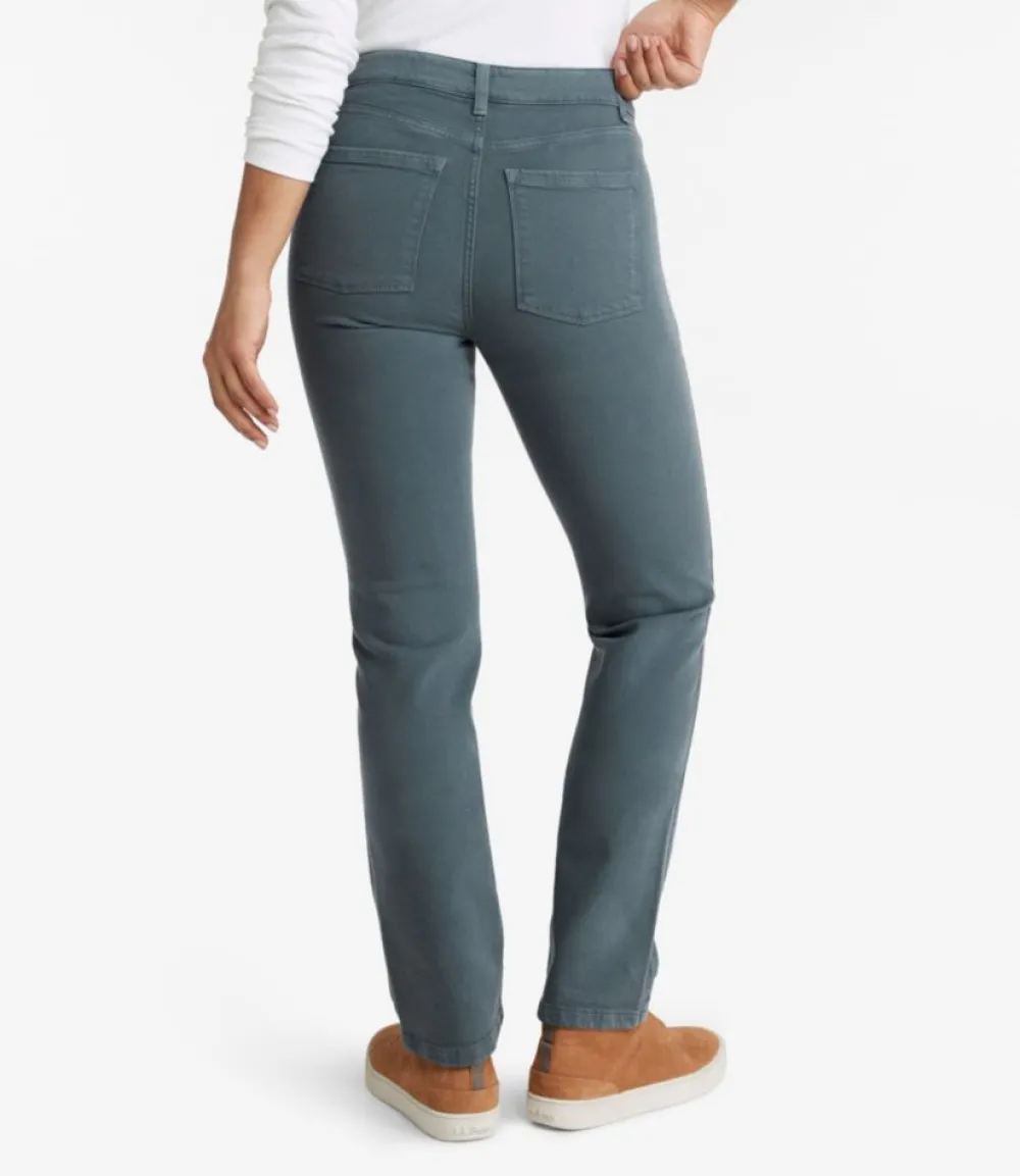 "Women's True Shape Jeans, High-Rise Straight-Leg Colors"-L.L.Bean Clearance