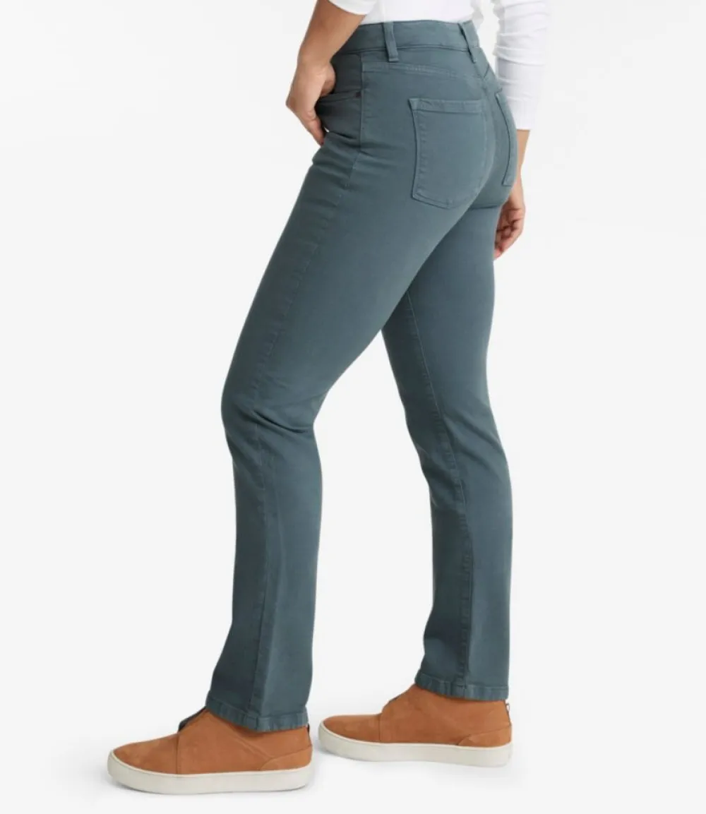 "Women's True Shape Jeans, High-Rise Straight-Leg Colors"-L.L.Bean Clearance
