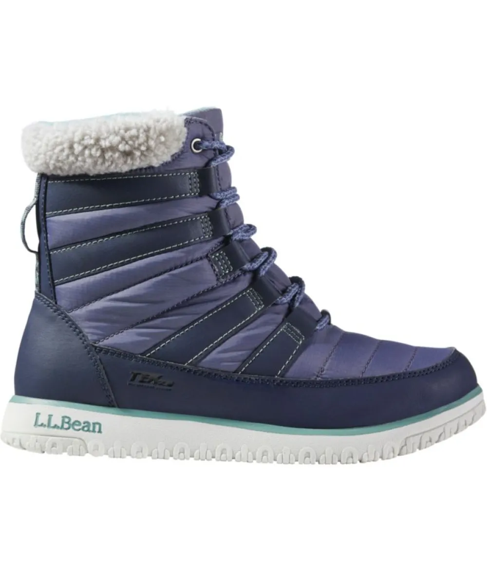 "Women's Ultralight Quilted Insulated Boots, Lace-Up"-L.L.Bean New