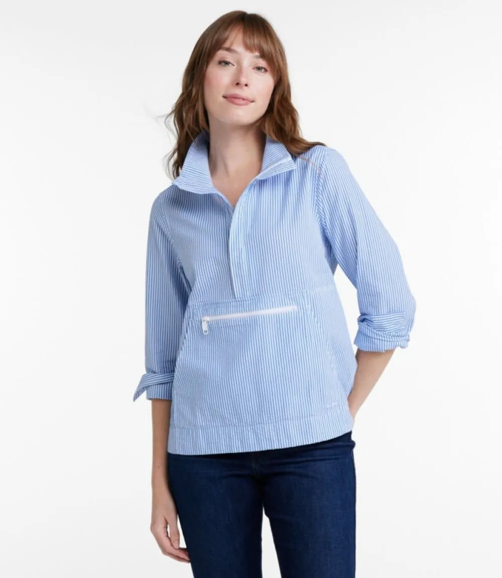 "Women's Vacationland Seersucker Anorak"-L.L.Bean Sale