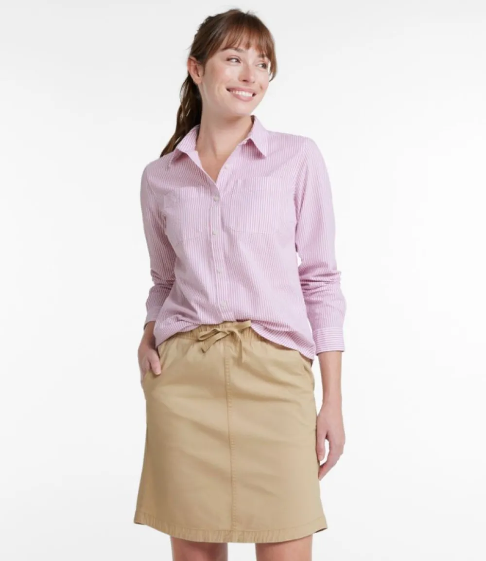 "Women's Vacationland Seersucker Shirt, Long-Sleeve"-L.L.Bean Clearance