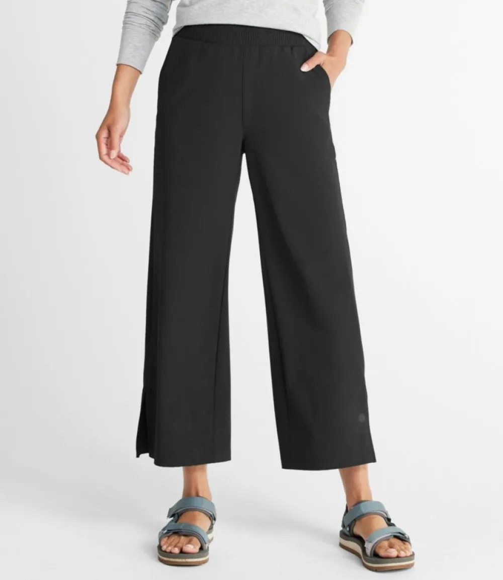 "Women's VentureStretch Pants, Wide-Leg Crop"-L.L.Bean Fashion