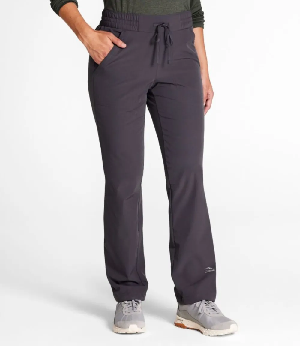 "Women's VentureStretch Trail Pants, Brushed-Back Straight-Leg"-L.L.Bean Clearance
