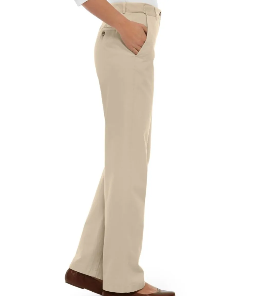 "Women's Wrinkle-Free Bayside Pants, High-Rise Hidden Comfort Waist Straight-Leg"-L.L.Bean Flash Sale