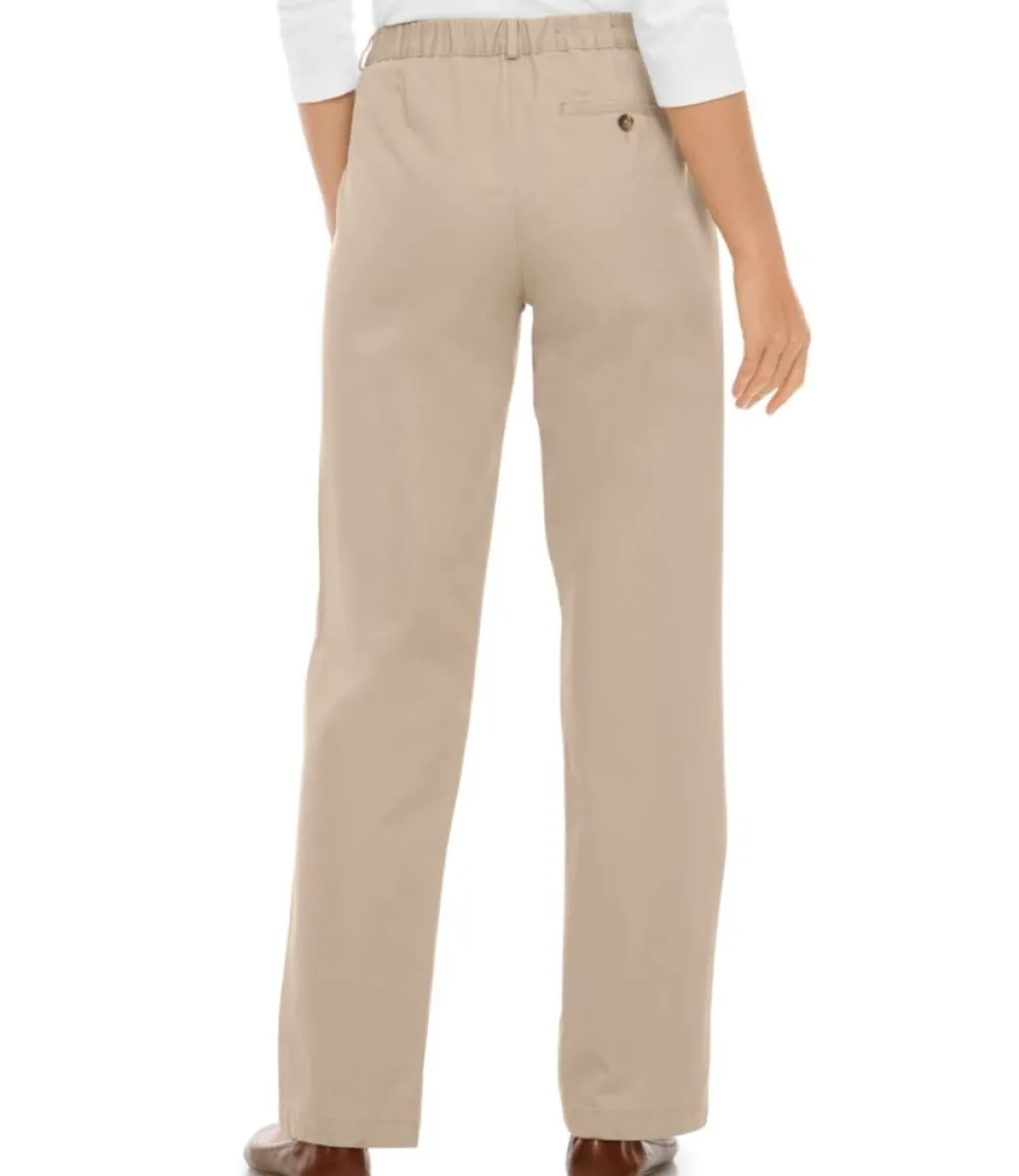 "Women's Wrinkle-Free Bayside Pants, Ultra High-Rise Comfort Waist Tapered-Leg"-L.L.Bean Hot